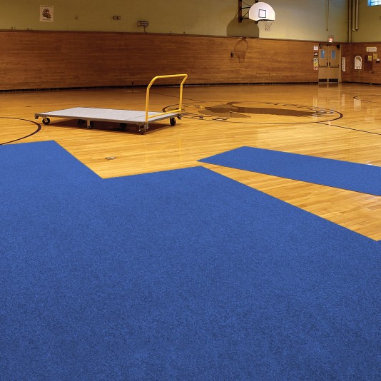 GymGuard 39.4" x 78.75" Gym Carpet Tiles Blue - Blue