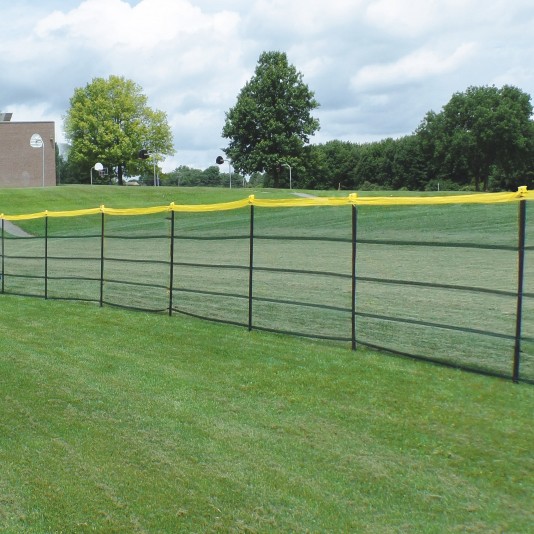 Grand Slam In-Ground Portable Baseball Outfield Fencing Kit Includes Posts Every 5'