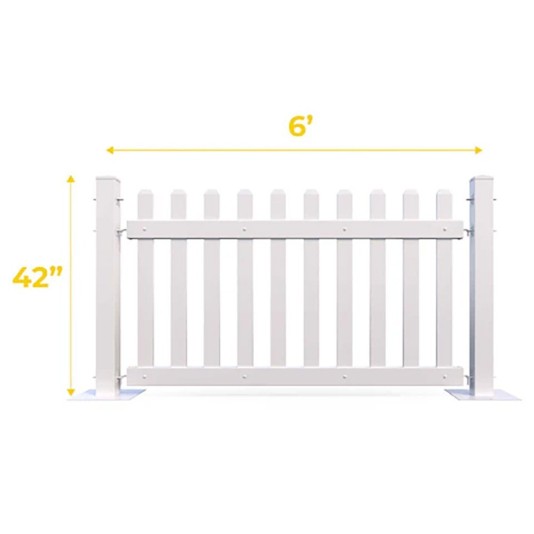 Mod-Fence 120ft Temporary Picket Fence Kit | Ships Preassembled