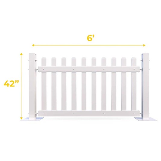 Mod-Fence 12ft Temporary Picket Fence Kit | Flat Pack Shipping