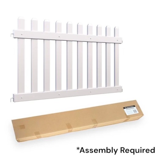 Mod-Fence 6ft Picket Fence Panel | Flat Pack Shipping