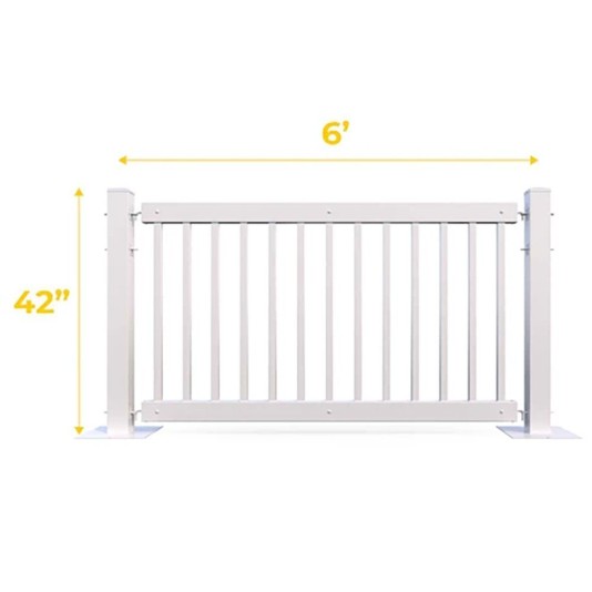 Mod-Fence 48ft Temporary Traditional Fence Kit | Flat Pack Shipping
