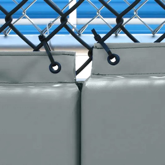 Nissen EnviroSafe 2' x 6' Backstop Padding for Baseball/Softball Fields - Gray