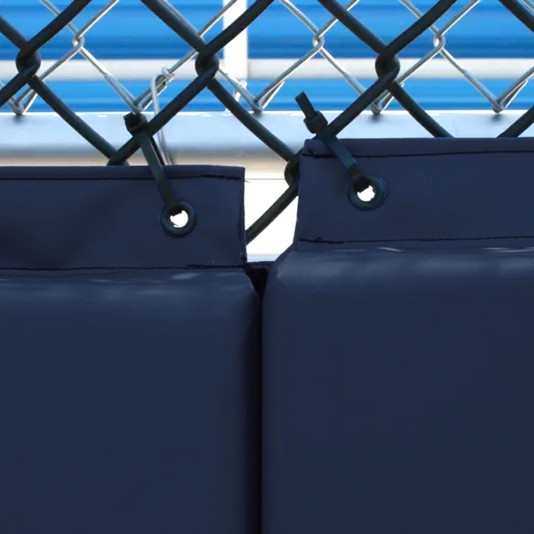 2' X 8' Folding Backstop Pad - Navy Blue