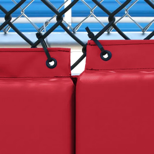 Nissen EnviroSafe 2' x 6' Backstop Padding for Baseball/Softball Fields - Red