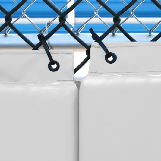 2' X 6' Folding Backstop Pad - White
