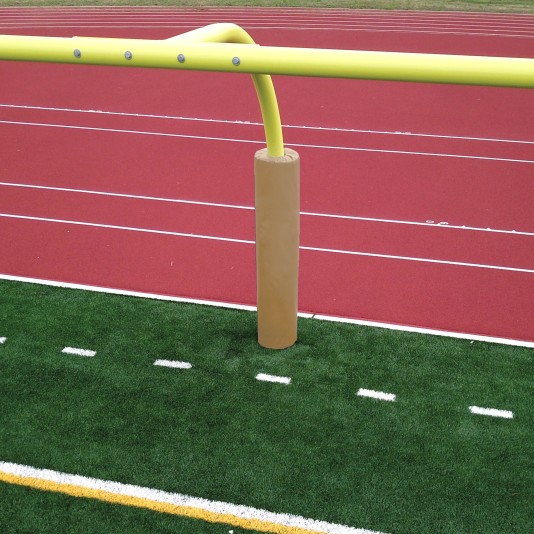 Nissen 6' Stadium Goal Post Padding (6" Diameter) - Tan