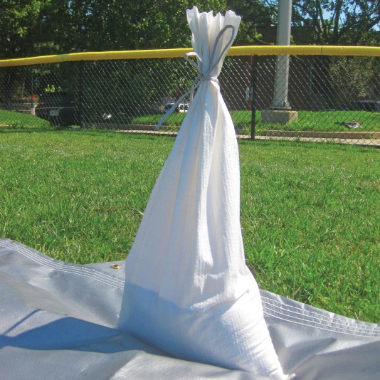 14" x 25" Polyethylene 4oz Sand Bag with Tie (Default)