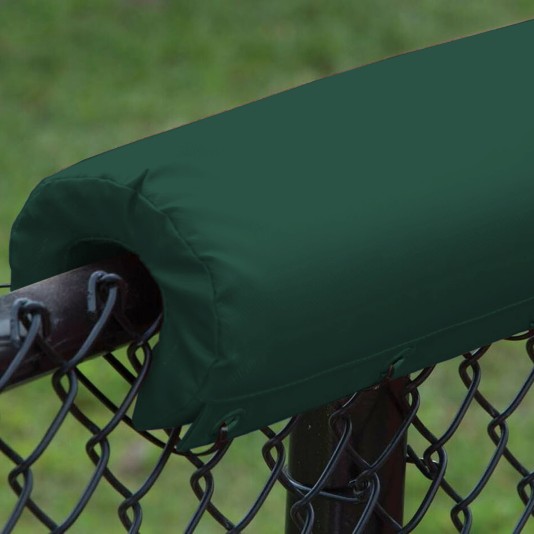 Envirosafe 1" Premium Vinyl Sewn Baseball Fence Rail Pad - Maple Green 60'
