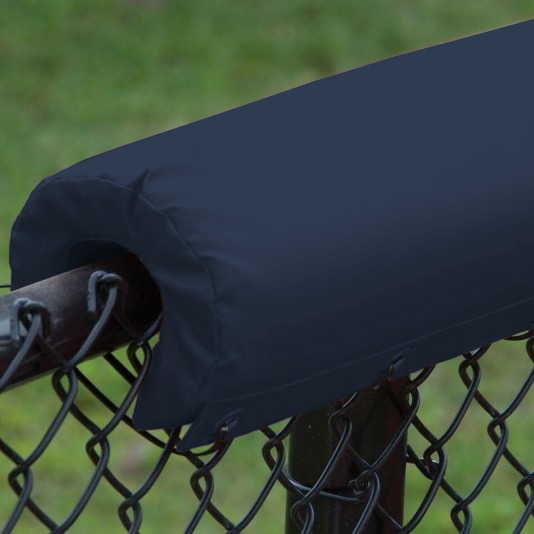 Envirosafe 1" Premium Vinyl Sewn Baseball Fence Rail Pad - Navy Blue 15'