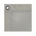 FenceMate 5' High Classic Mesh Baseball Windscreen (Vinyl Coated Polyester) (5' High 85' Long) (Gray)