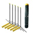 Grand Slam Above Ground 4' H x 100' Long Portable Outfield Fencing Kit (Loop Style, 5' Pole Interval) - Green