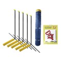 Grand Slam Above Ground 4' H x 314' Long Portable Outfield Fencing Kit (Loop Style, 10' Pole Interval) - Blue