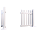 Mod-Fence 6ft Center-Open Picket Fence Gate Panel