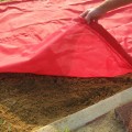 FieldSaver 12' x 28' Weighted 18oz Solid Vinyl Long Jump Pit Cover 