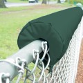 EnviroSafe 1" Thick x 8' Long Premium Baseball Fence Rail Top Padding (Vinyl Covered With Grommets) - Maple Green