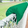 EnviroSafe 1" Thick x 8' Long Premium Baseball Fence Rail Top Padding - Kelly Green