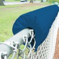 EnviroSafe 1" Thick x 8' Long Premium Baseball Fence Rail Top Padding - Navy Blue