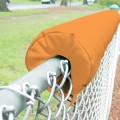 EnviroSafe 2" Thick x 8' Long Premium Baseball Fence Rail Top Padding - Orange
