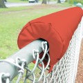 EnviroSafe 1" Thick x 6' Long Premium Baseball Fence Rail Top Padding - Red