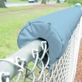 EnviroSafe 1" Thick x 8' Long Premium Baseball Fence Rail Top Padding - Sky Blue