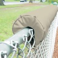 EnviroSafe 2" Thick x 8' Long Premium Baseball Fence Rail Top Padding - Tan