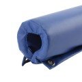 EnviroSafe 1" Thick x 6' Long Premium Baseball Fence Rail Top Padding (Vinyl Covered With Grommets) - Royal Blue