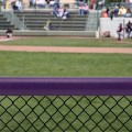 SafeFoam 8' Long Premium Tough Skin Rail Padding Baseball Fence Top Padding - Purple