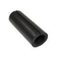 SafeFoam 8' Long Premium Tough Skin Rail Padding Baseball Fence Top Padding - Black