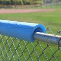 SafeFoam 8' Section of Premium Rail Padding with Tough Skin For Baseball Chain Link Fence (Yellow Shown)