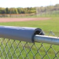SafeFoam 8' Section of Premium Rail Padding with Tough Skin For Baseball Chain Link Fence (Yellow Shown)