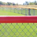 SafeFoam 8' Long Premium Tough Skin Rail Padding Baseball Fence Top Padding - Red