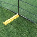 Grand Slam Heavy Duty Above Ground 4' H x 471' Long Portable Outfield Fencing Kit (Pocket Style, 10' Pole Interval) - Blue