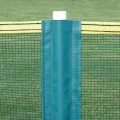 Grand Slam Heavy Duty 4' H x 100' Long In-Ground Portable Baseball Outfield Fencing Kit (Pocket Style, 10' Pole Interval) - Blue
