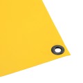 FieldSaver Endurcoat 10' Round Rain Baseball Spot Cover with 5 Stakes (18 oz Vinyl)  Yellow
