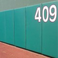 EnviroSafe 4' Wide Section of 4" Thick Classic Foam Outfield Wall Stadium Padding