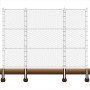 Baseball and Softball Field Steel Backstop Kit - 15' High x 10' Wide x 10' Wings Straight (Galvanized)
