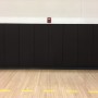 EnviroSafe Gymnasium Wall Padding 2' x 8' x 1.375" Extra-Firm Indoor Wall Pad (Black)
