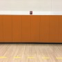 EnviroSafe Gymnasium Wall Padding 2' x 8' x 1.375" Extra-Firm Indoor Wall Pad (Orange)