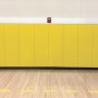 EnviroSafe Gymnasium Wall Padding 2' x 8' x 1.375" Extra-Firm Indoor Wall Pad (Yellow)