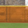 FenceMate 5' High ArmorMesh Premium Baseball Windscreen (ArmorMesh Vinyl Coated Polyester) (5' High 65' Long) (Orange)