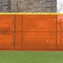 FenceMate 6' High Classic Mesh Baseball Windscreen (Vinyl Coated Polyester) (6' High 75' Long) (Orange)