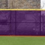 FenceMate 6' High ArmorMesh Premium Baseball Windscreen (ArmorMesh Vinyl Coated Polyester) (6' High 100' Long) (Purple)
