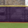FenceMate 9' High Classic Mesh Baseball Windscreen (Vinyl Coated Polyester) (9' High 25' Long) (Purple)
