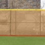 FenceMate 5' High Classic Mesh Baseball Windscreen (Vinyl Coated Polyester) (5' High 65' Long) (Tan)