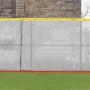FenceMate 6' High Classic Mesh Baseball Windscreen (Vinyl Coated Polyester) (6' High 75' Long) (White)