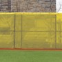 FenceMate 6' High ArmorMesh Premium Baseball Windscreen (ArmorMesh Vinyl Coated Polyester) (6' High 90' Long) (Yellow)