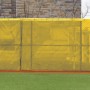 FenceMate 5' High Classic Mesh Baseball Windscreen (Vinyl Coated Polyester) (5' High 5' Long) (Yellow)