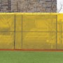 FenceMate 6' High Classic Mesh Baseball Windscreen (Vinyl Coated Polyester) (6' High 75' Long) (Yellow)