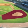FieldSaver 2 Pc Baseball Baseball Batting Practice ArmorMesh Field Protector Collar - Maroon
